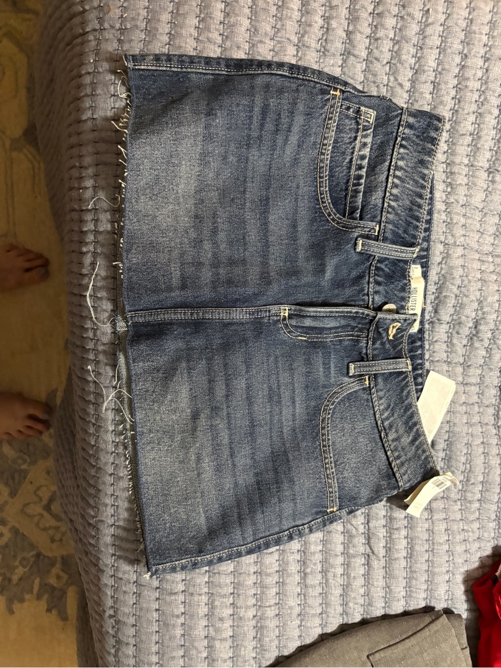 Hollister Blue Denim Mini Skirt